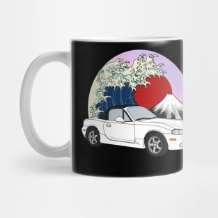 White NB Roadster Black Soft Top Mug